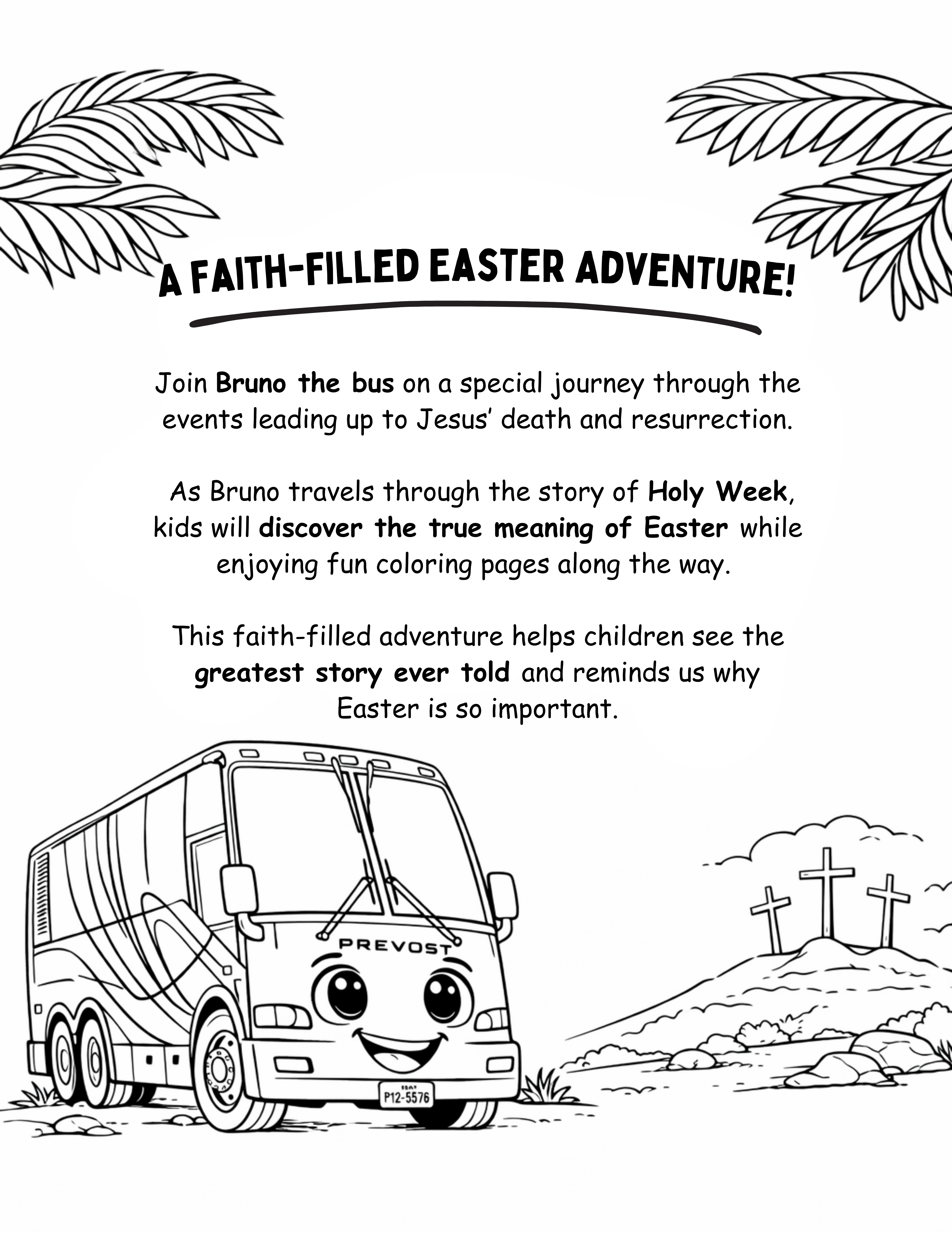 Bruno Easter Adventure - Downloadable Coloring Pages